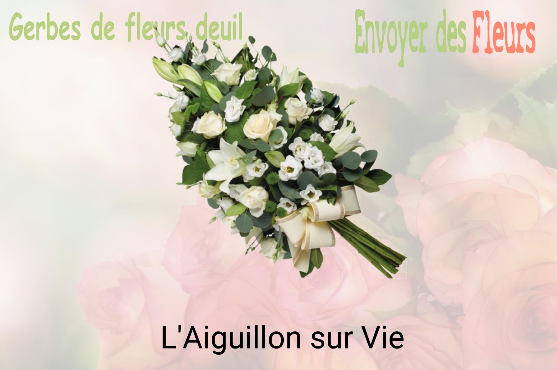 Gerbe de fleurs de deuil livrée à L'Aiguillon-sur-Vie
